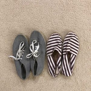2 Pairs of Casual Shoes - size 8